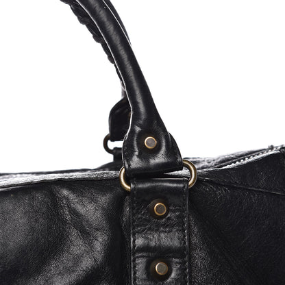 Balenciaga Agneau Classic Hardware Weekender Black 19 of 21