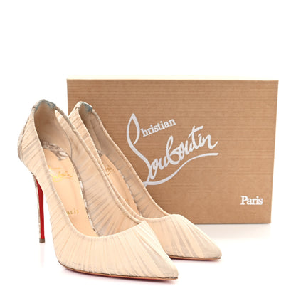 Christian Louboutin Chiffon Follies Draperia 100 Pumps 41 Beige 9 of 10