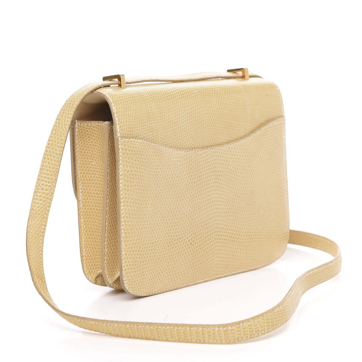 Hermes Lizard Constance 18 Blanc Casse 3 of 20