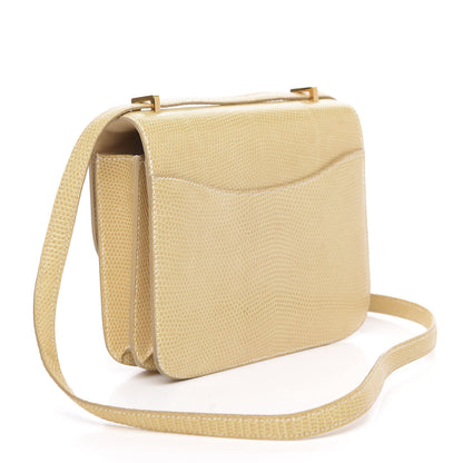 Hermes Lizard Constance 18 Blanc Casse 3 of 20