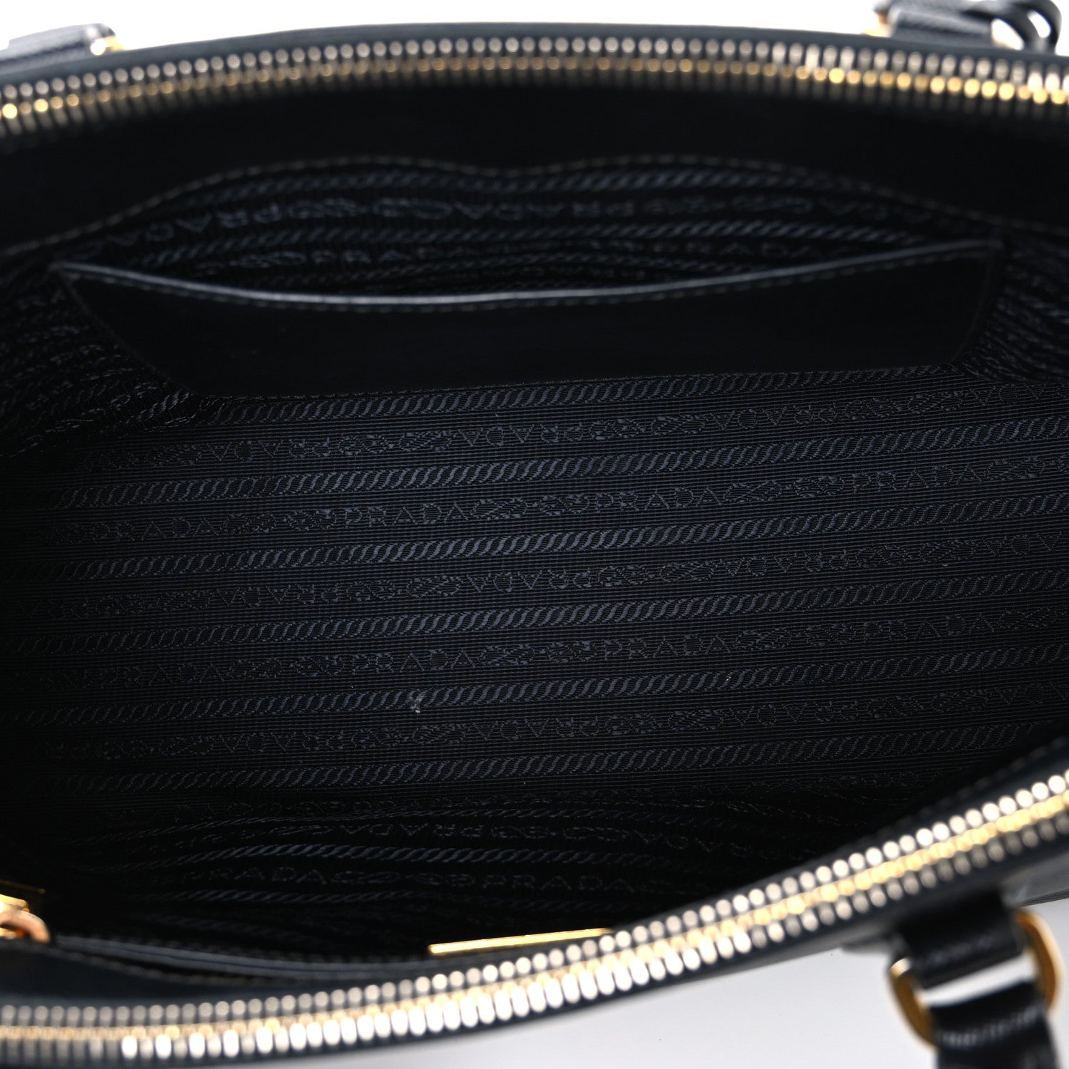 Prada Saffiano Small Galleria Double Zip Tote Black 5 of 11