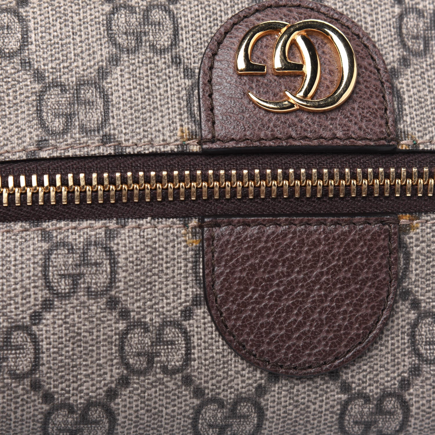 Gucci Soft GG Supreme Monogram Calfskin Medium Ophidia Cosmetic Case Beige Ebony New Acero 15 of 15