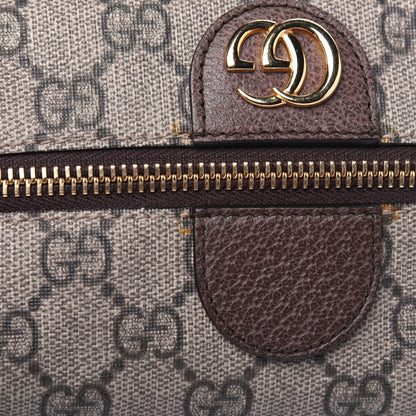 Gucci Soft GG Supreme Monogram Calfskin Medium Ophidia Cosmetic Case Beige Ebony New Acero 15 of 15