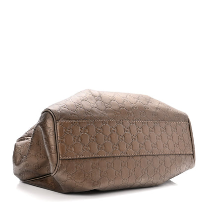 Gucci Metallic Guccissima Medium Sukey Tote Bronze 4 of 14