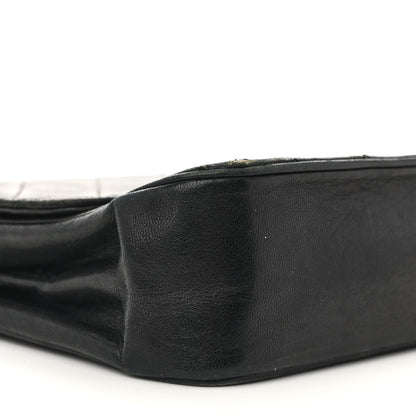 Chanel Lambskin Quilted Medium Single Flap Black 10 of 21