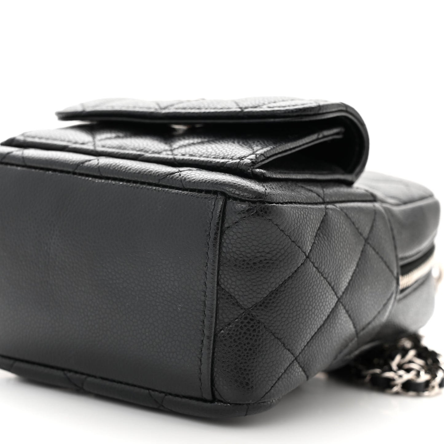 Caviar Quilted CC Mini Classic Backpack Black