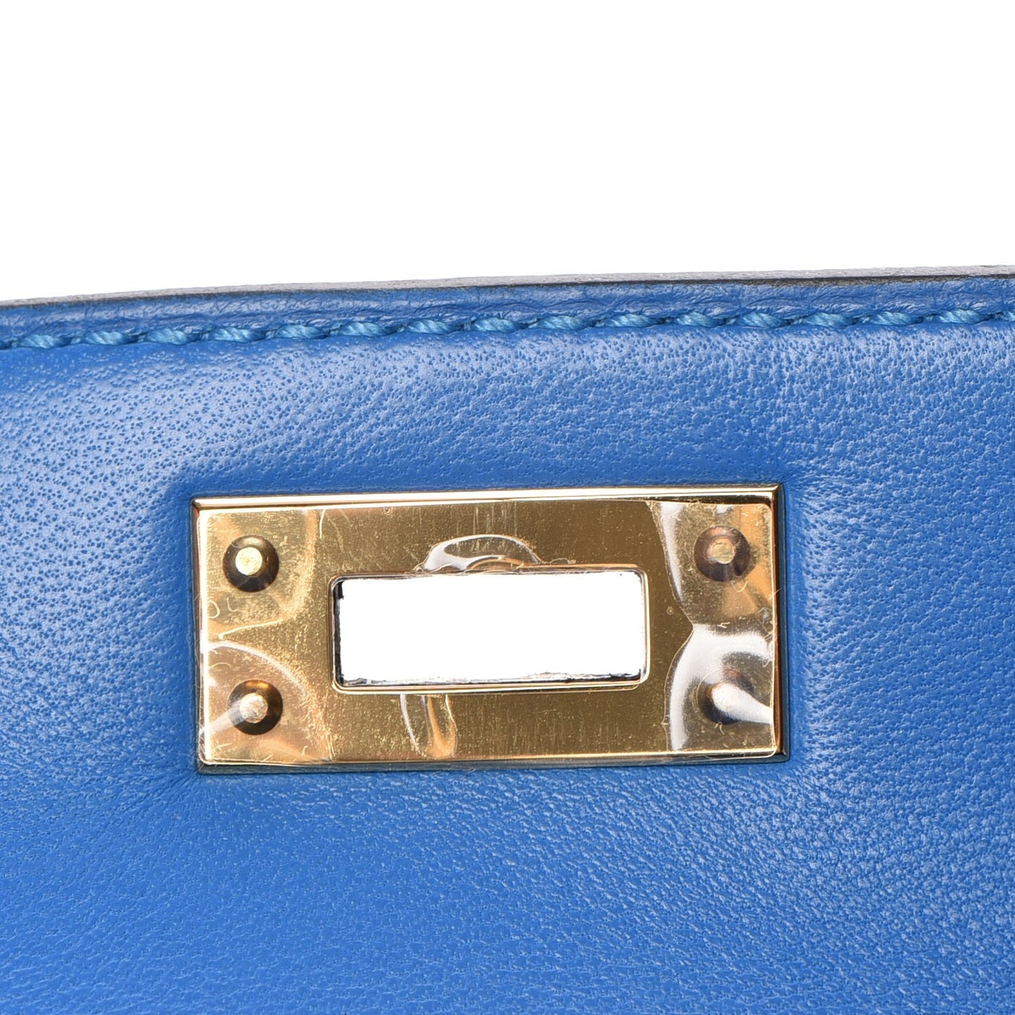 Chevre Mysore Mini Kelly Sellier 20 Bleu Hydra