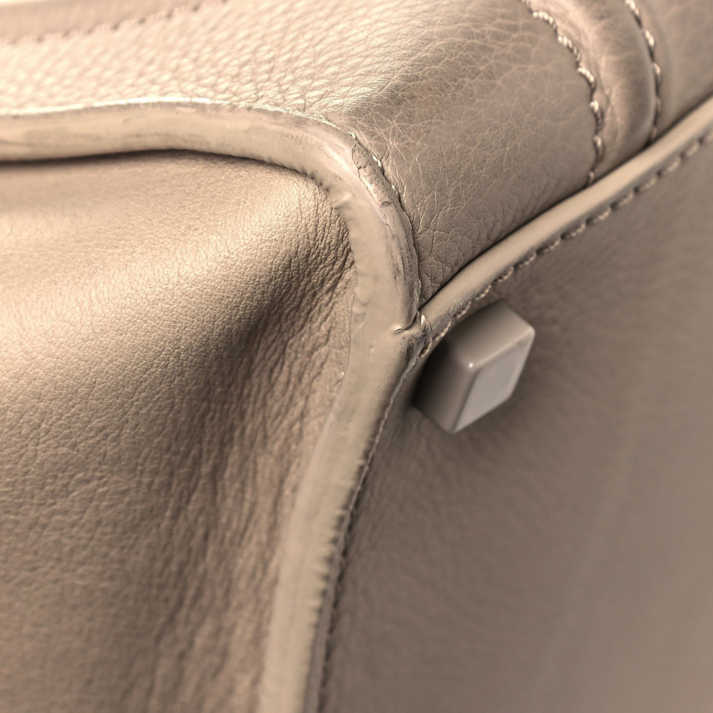 Supple Calfskin Medium Phantom Luggage Beige