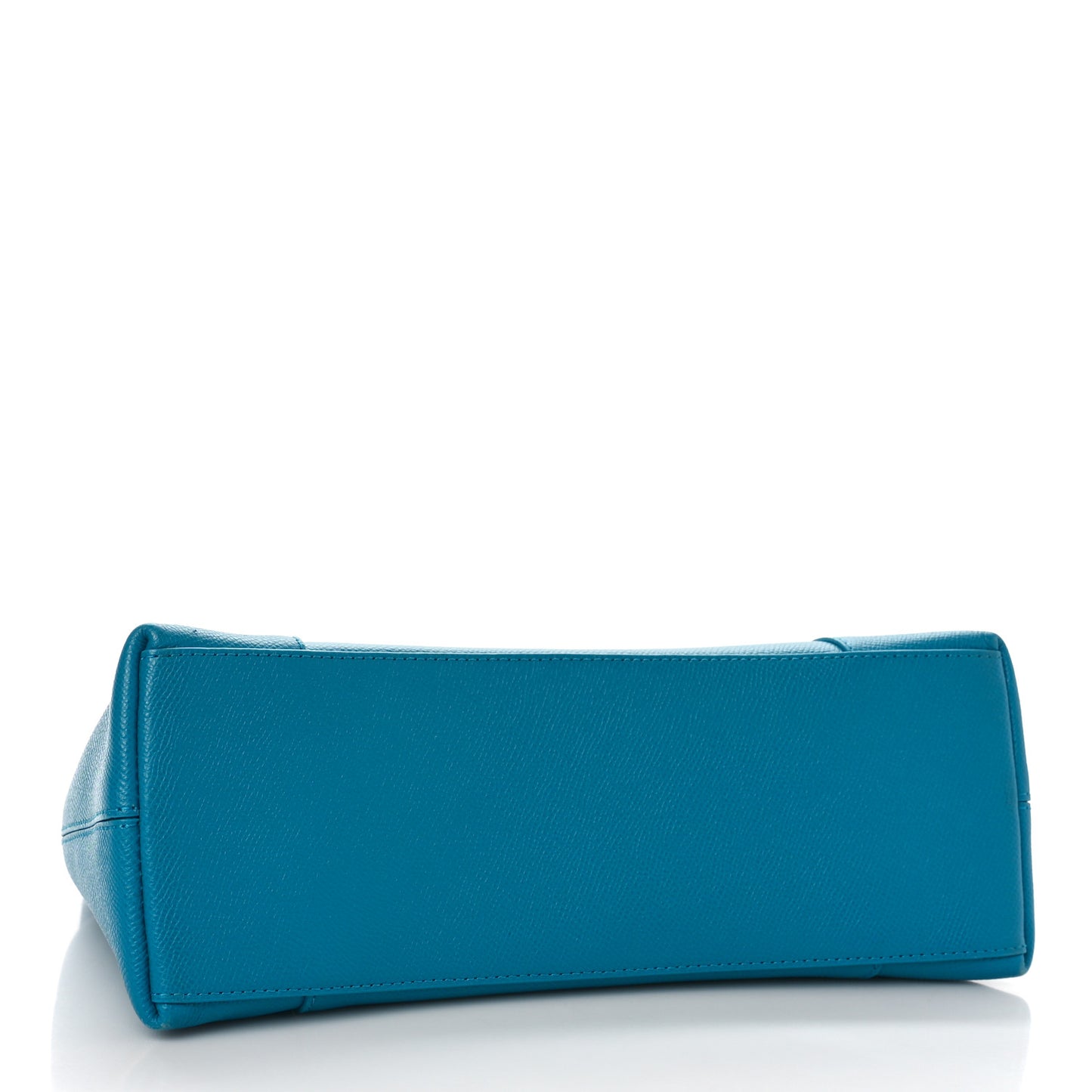Grained Calfskin Small Downtown Shoulder Bag Turquoise
