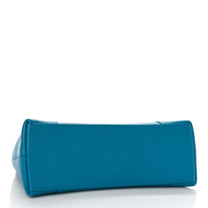 Balenciaga Grained Calfskin Small Downtown Shoulder Bag Turquoise 4 of 9