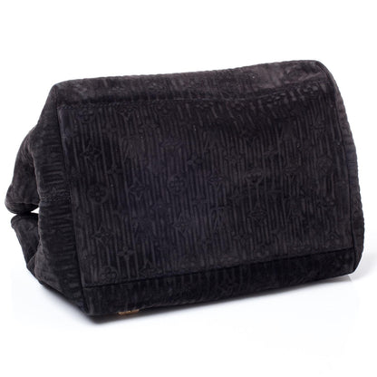 Louis Vuitton Suede Python Monogram Whisper PM Kohl 5 of 9