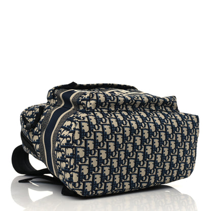 Christian Dior Oblique Diortravel Backpack Blue 4 of 6