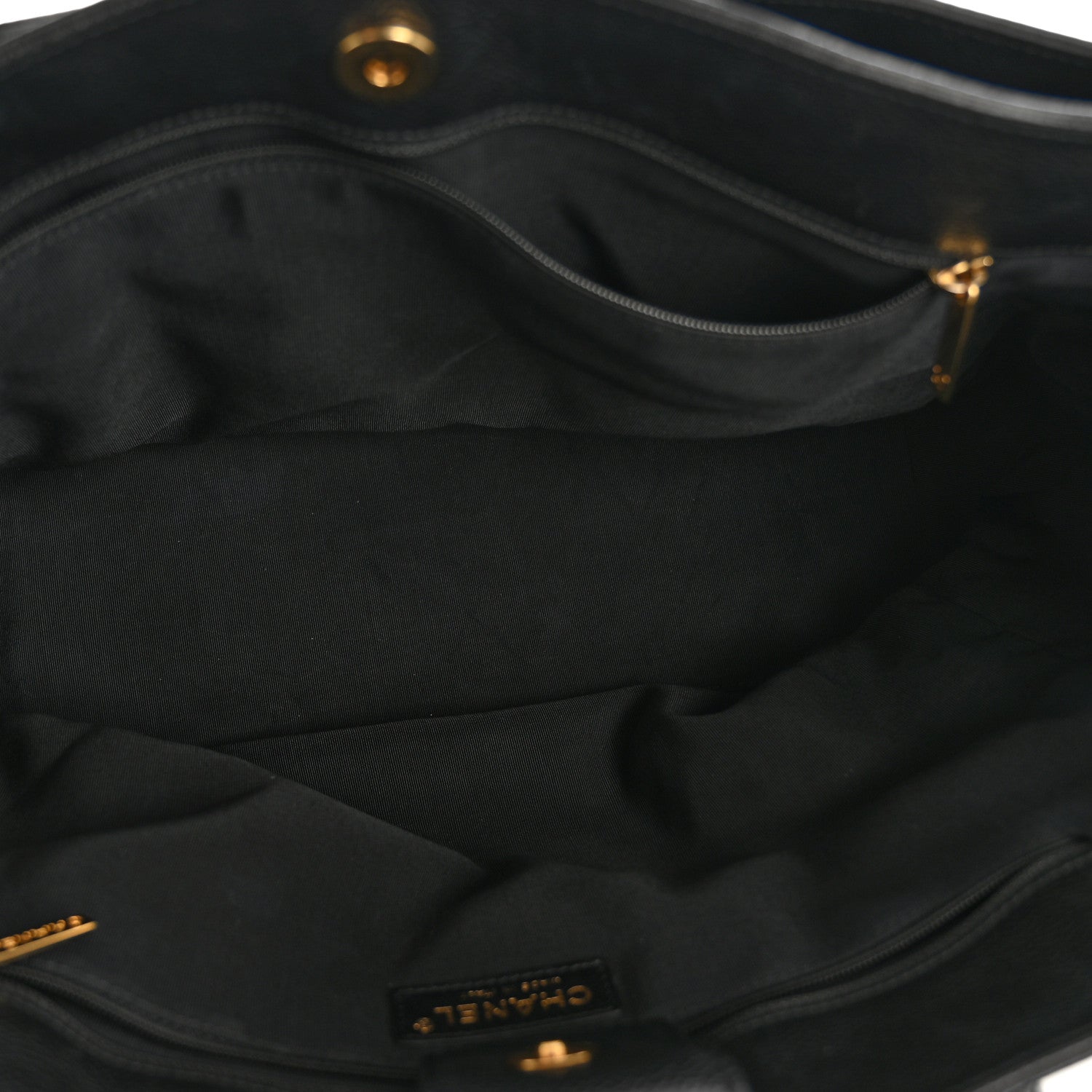 Chanel Calfskin Cerf Executive Shopper Tote Black 7 of 18