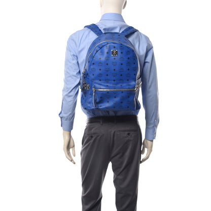 MCM Visetos Medium Side Stud Stark Backpack Blue 2 of 8