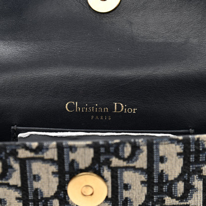 Christian Dior Oblique Saddle Belt Bag Blue 5 of 9
