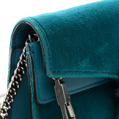 Gucci Velvet Super Mini Dionysus Shoulder Bag Pavone Cyan 11 of 11