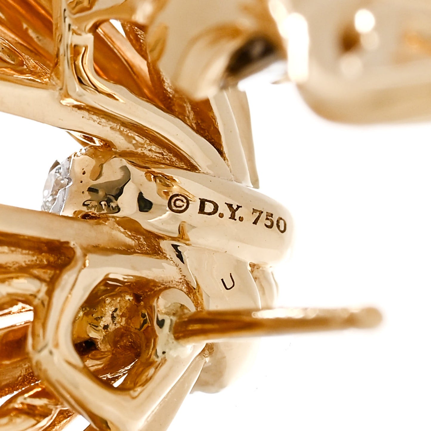 18K Yellow Gold Diamond Angelika Flair Earrings