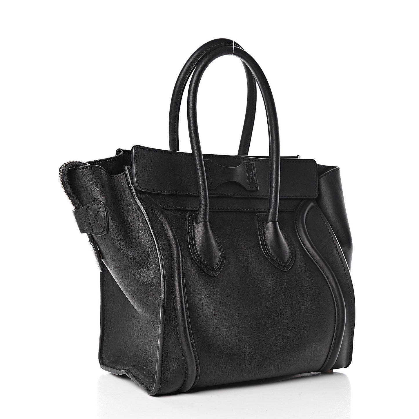 Smooth Calfskin Micro Luggage Black