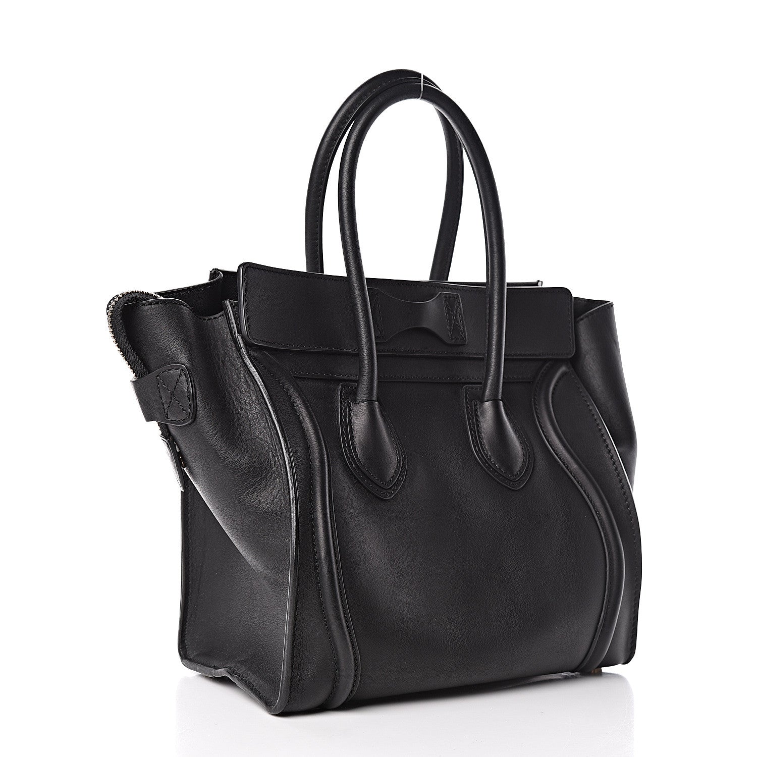 Celine Smooth Calfskin Micro Luggage Black 3 of 10