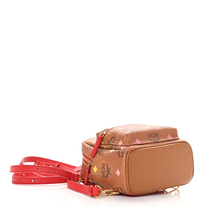 MCM Skyoptic Visetos X-Mini Stark Bebe Boo Backpack Cognac 3 of 7