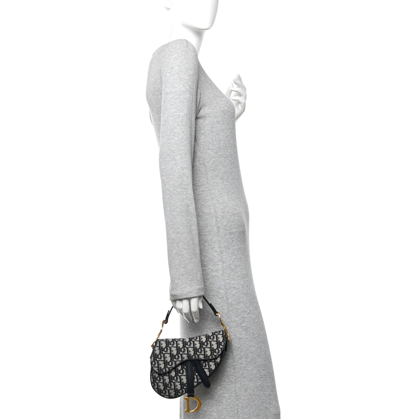 Oblique Mini Saddle Bag Blue