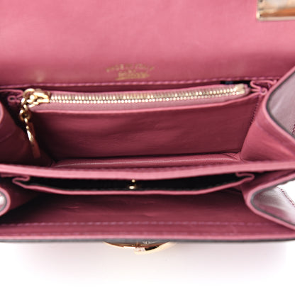 Gucci Calfskin Small 1973 Shoulder Flap Bag Peonia Flower 4 of 11