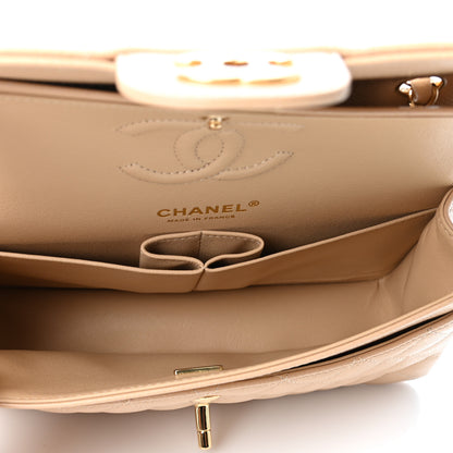 Chanel Caviar Quilted Small Double Flap Beige 4 of 4