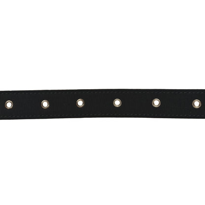 Chanel Lambskin Crystal Baguette Logo Belt 75 30 Black 3 of 7