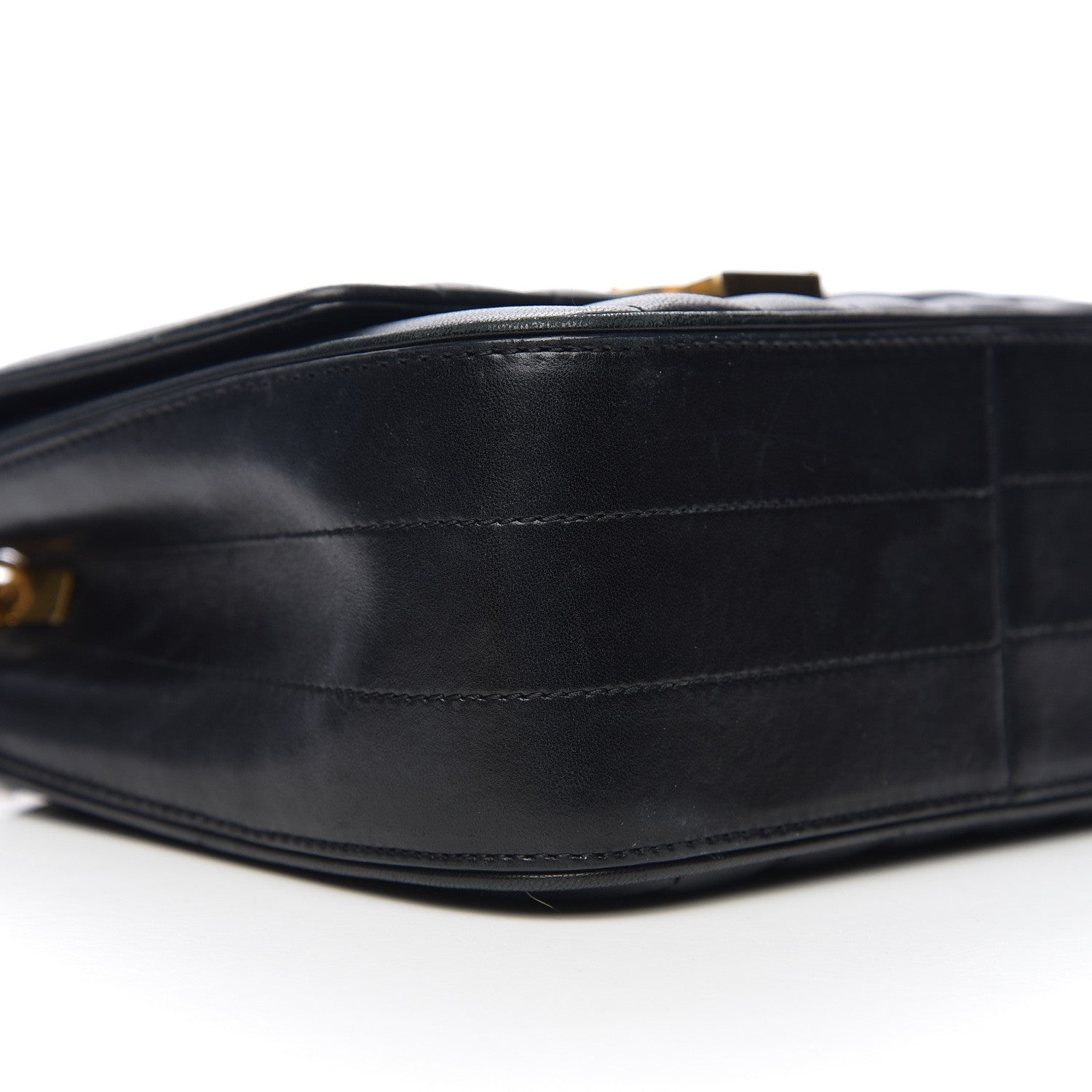 Saint Laurent Lambskin Matelasse Monogram Medium Vicky Chain Bag Black 7 of 11