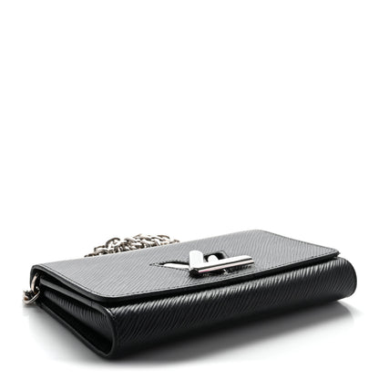 Louis Vuitton Epi Twist Chain Wallet Black 4 of 10
