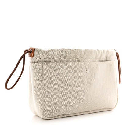 Hermes Canvas Barenia Fourbi 25 MM Pouch Naturel Fauve 3 of 15