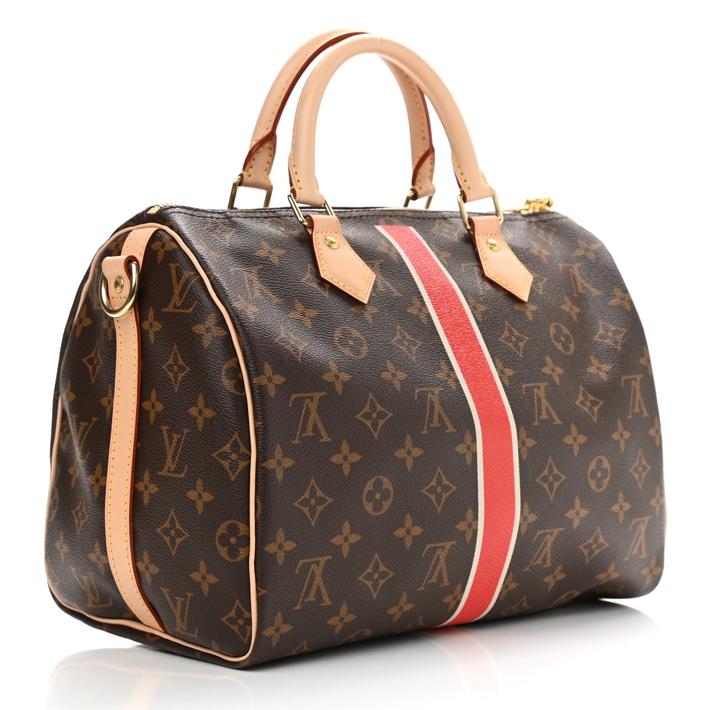 Monogram My LV Heritage Speedy Bandouliere 30 Fuchsia White