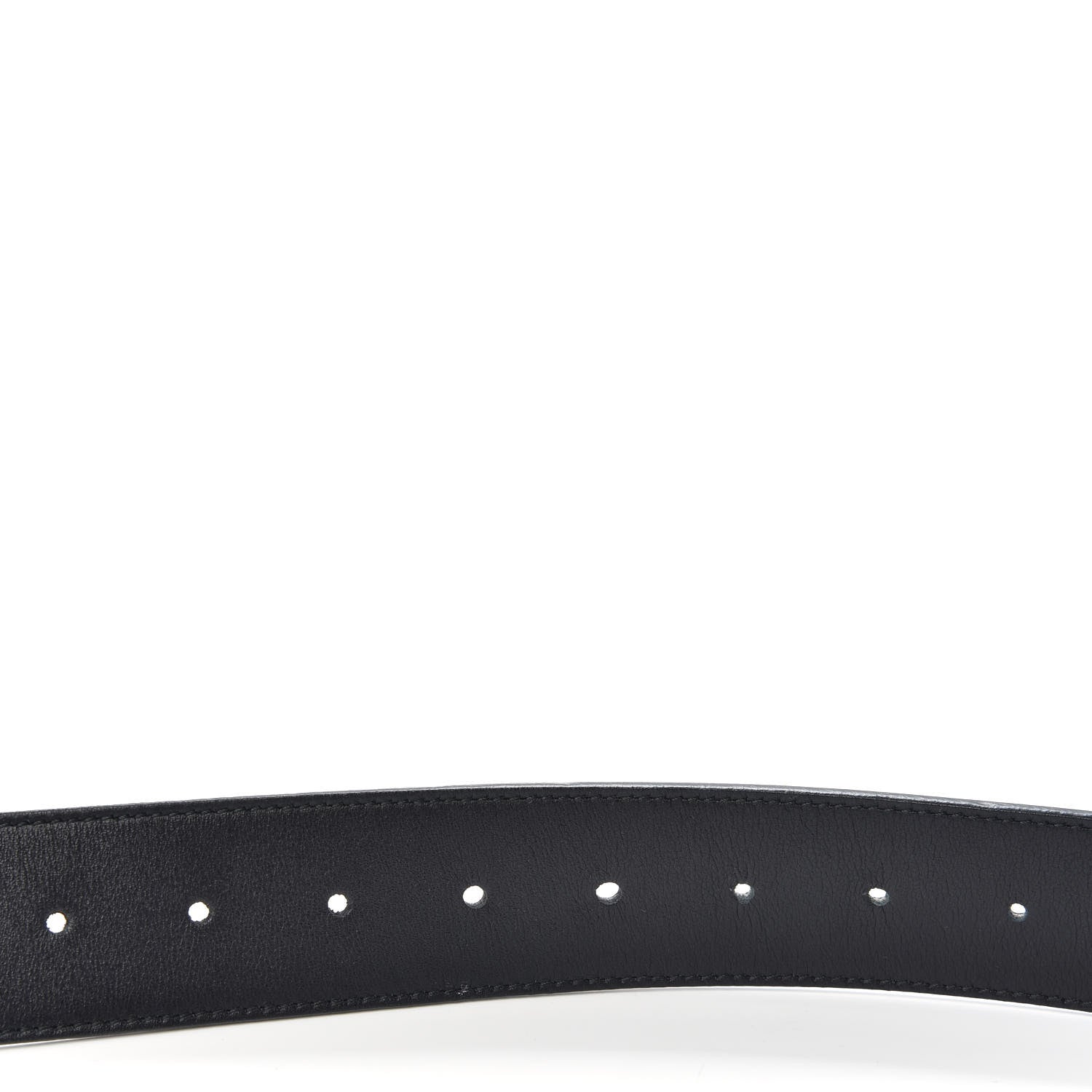 Gucci Moon Calfskin Pearl Double G 40mm Belt 90 36 Black Cream 5 of 6