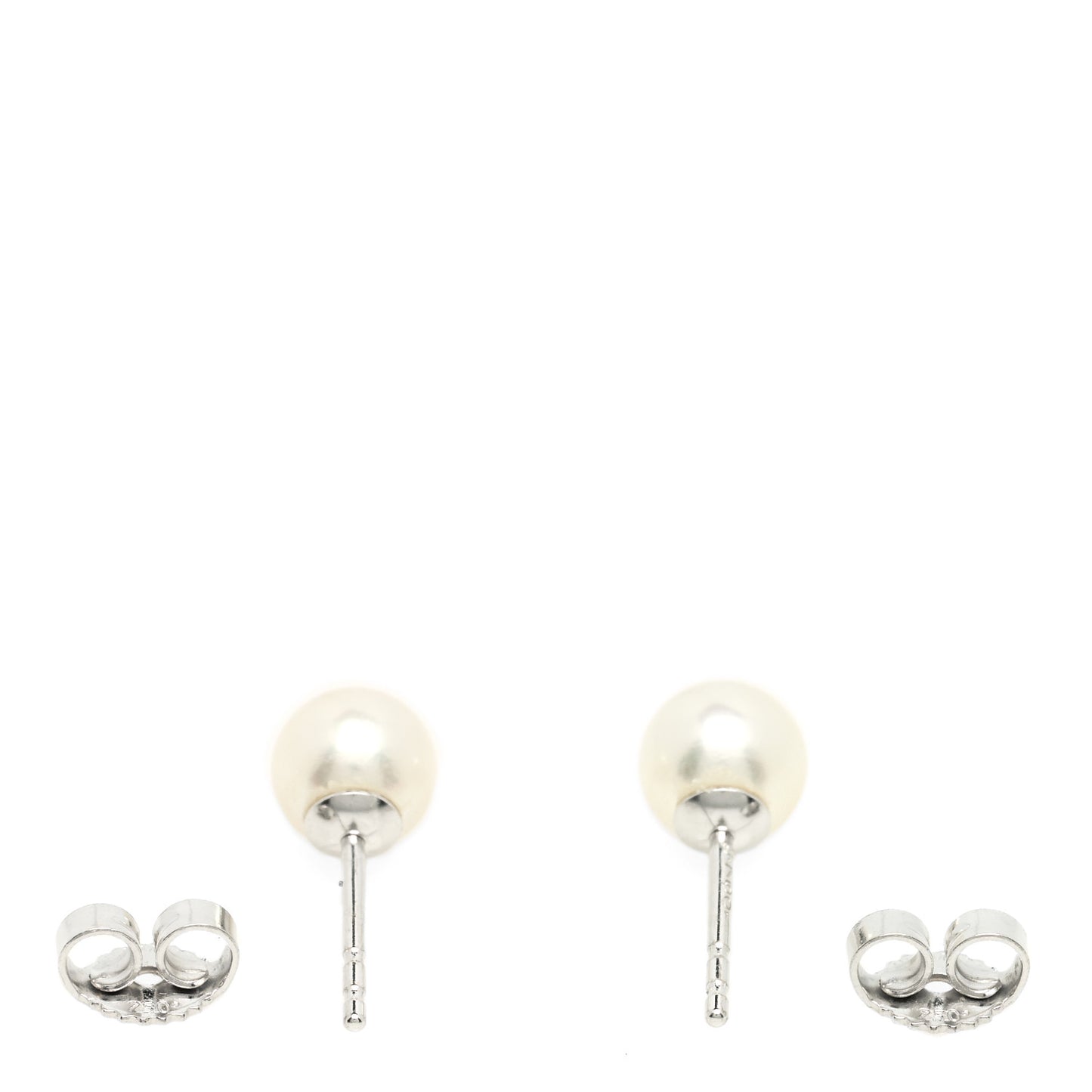 18K White Gold 6-6.5mm Akoya Pearl Stud Earrings