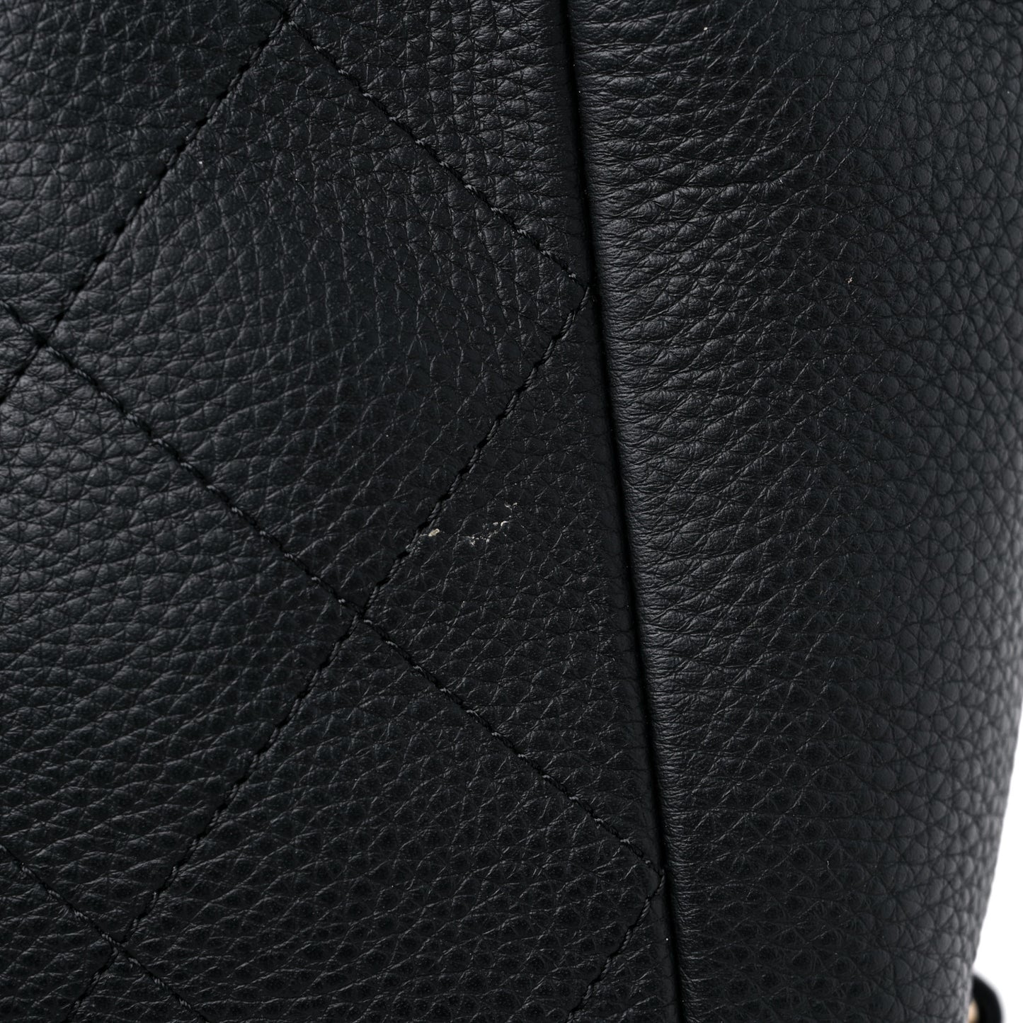Bullskin Stitched Large Shopping Bag Black