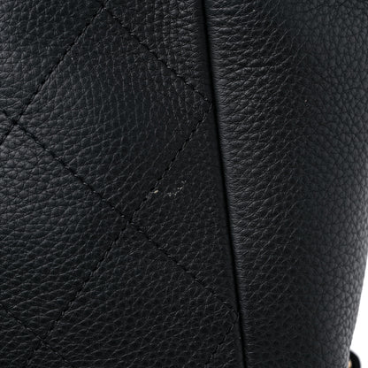 Chanel Bullskin Stitched Large Shopping Bag Black 15 of 18