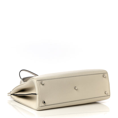 Gucci Grainy Calfskin Medium Zumi Top Handle Bag Mystic White 4 of 12