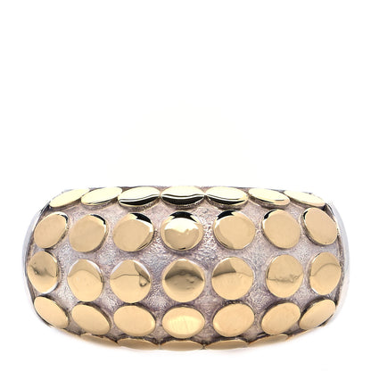 John Hardy Sterling Silver 18K Yellow Gold Dot Ring 53 6.25 1 of 4