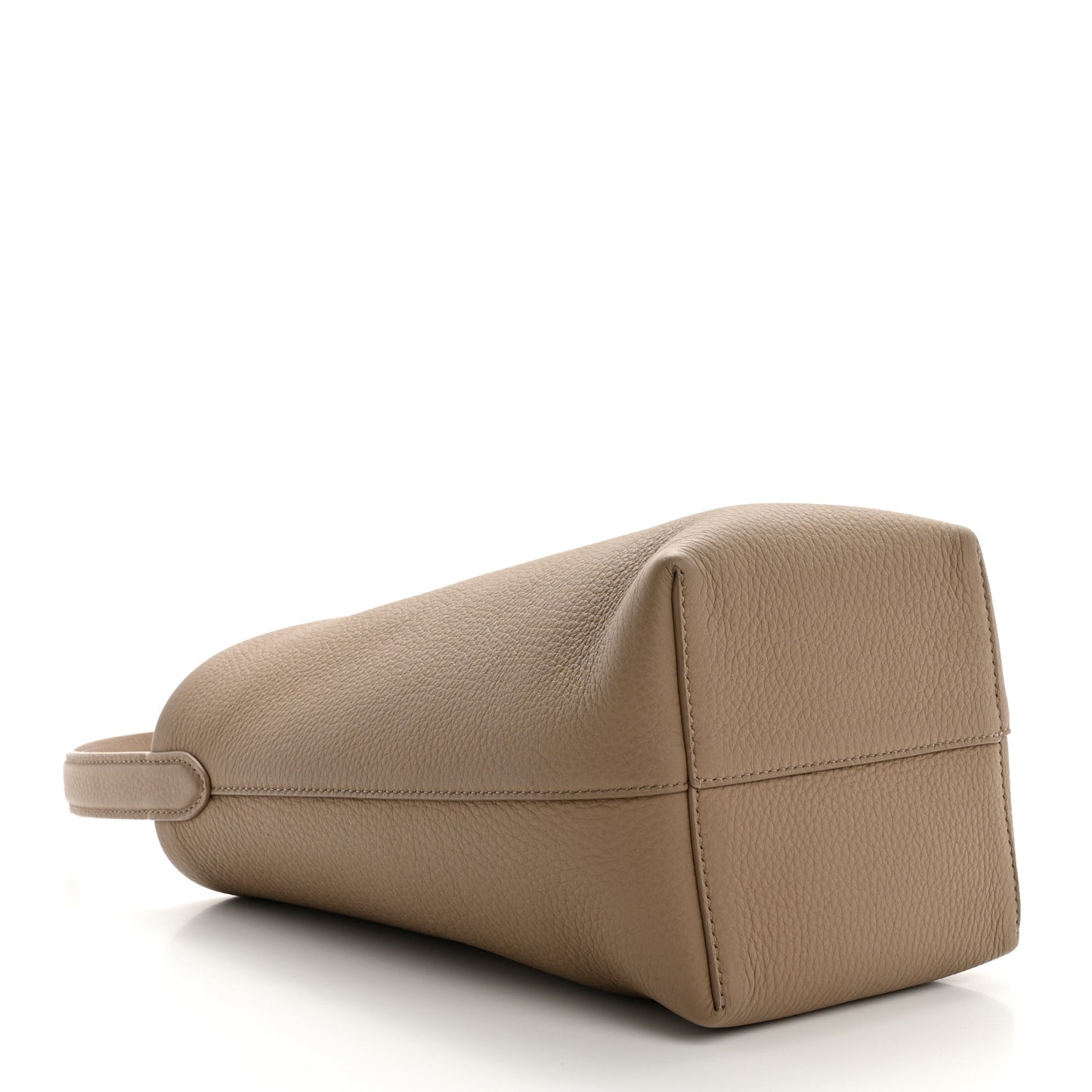 Grained Calfskin Small N/S Park Tote Dark Taupe