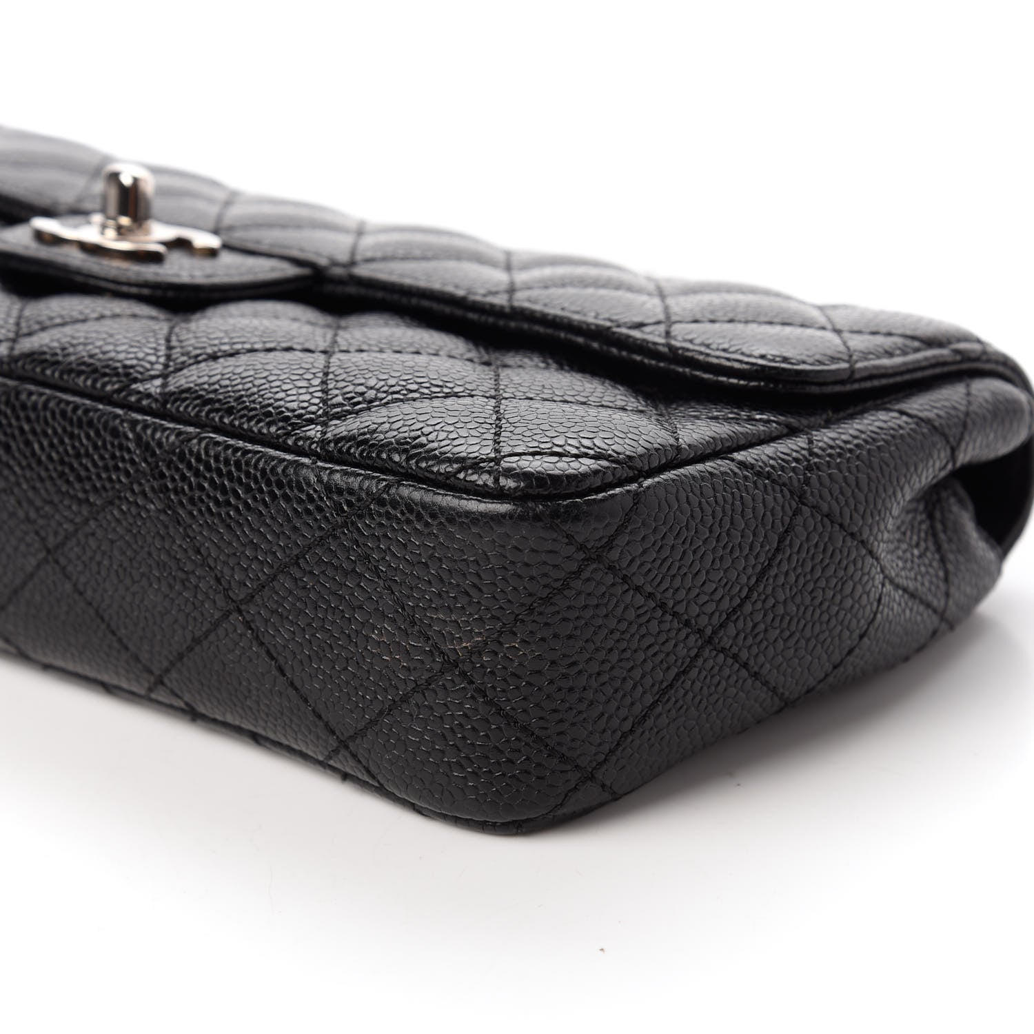 Chanel Caviar Quilted East West Flap Black 7 of 10