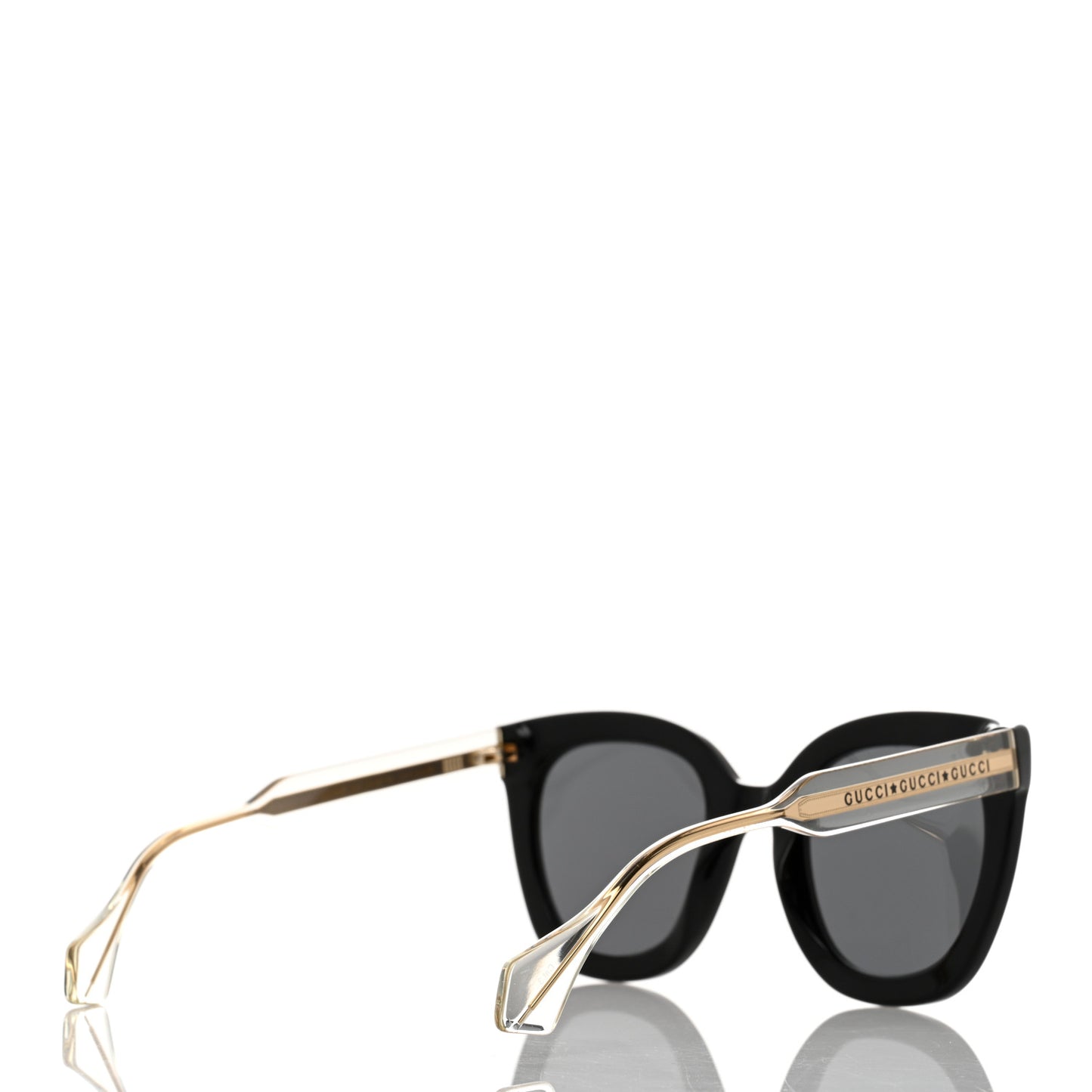 Acetate Crystal Sunglasses GG0564S Black Grey
