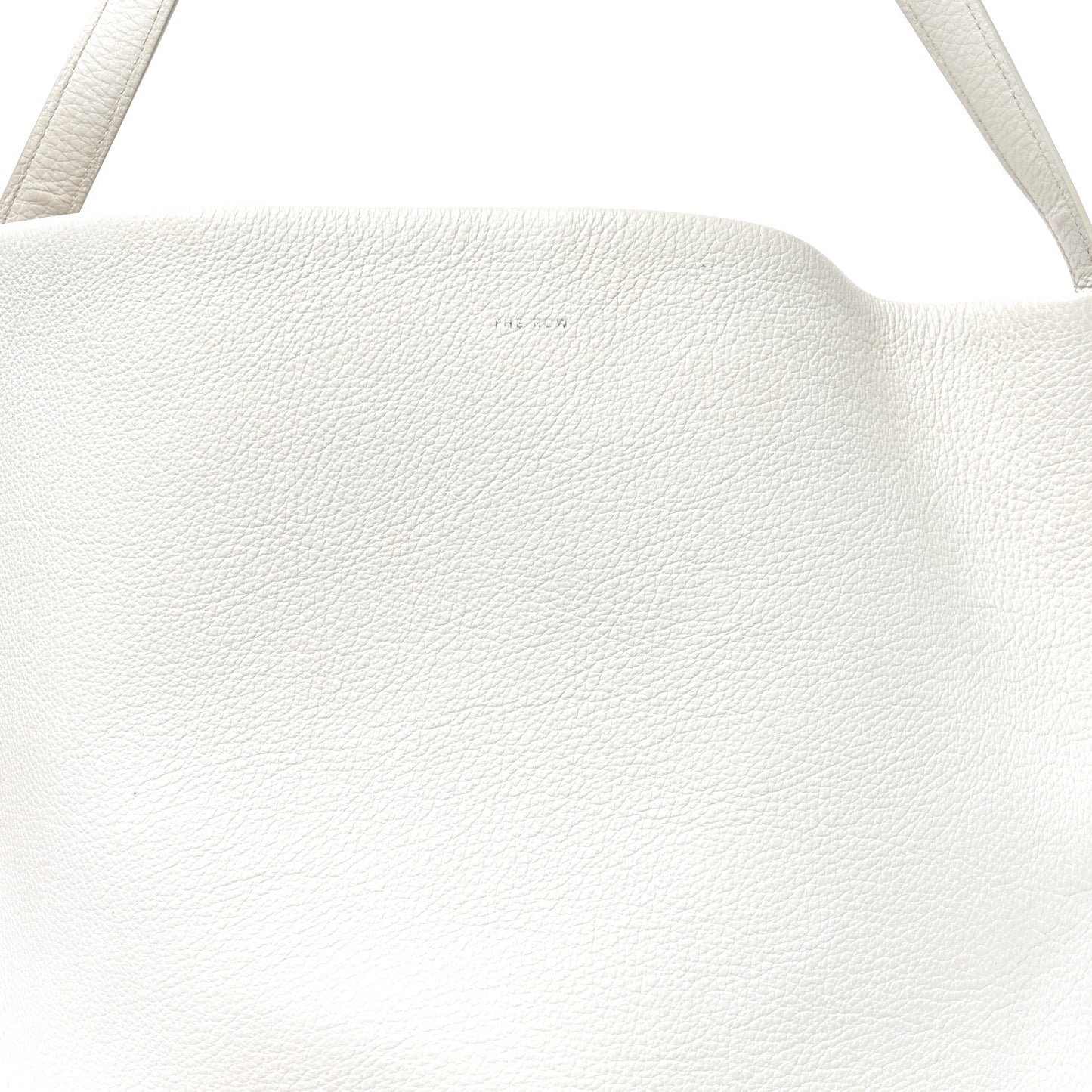 Grained Calfskin Large N/S Park Tote Ivory