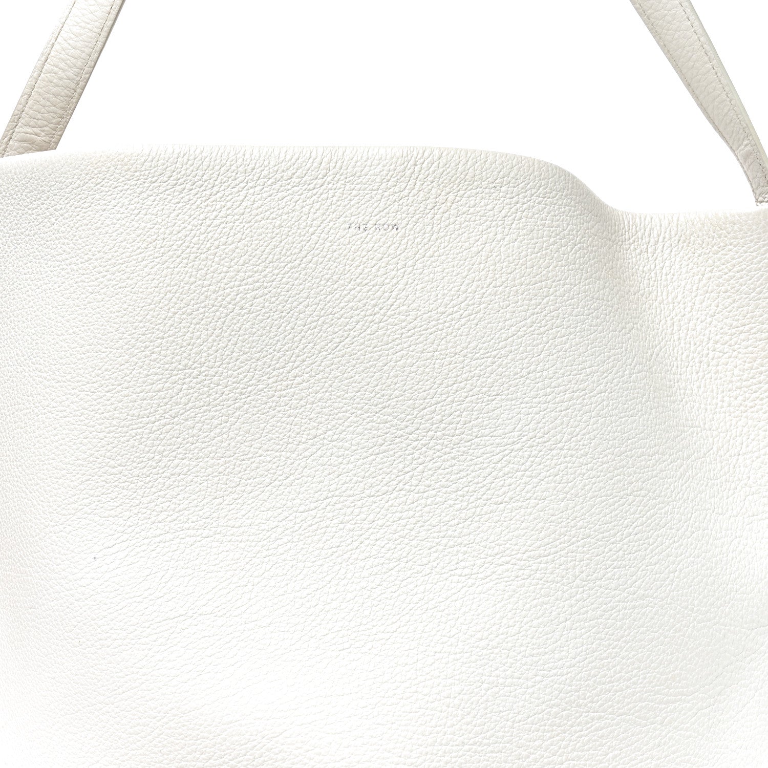 The Row Grained Calfskin Large N/S Park Tote Ivory 7 of 10