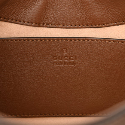 Gucci GG Supreme Monogram Calfskin Small Padlock Chain Shoulder Bag Beige Ebony Brown Sugar 6 of 11