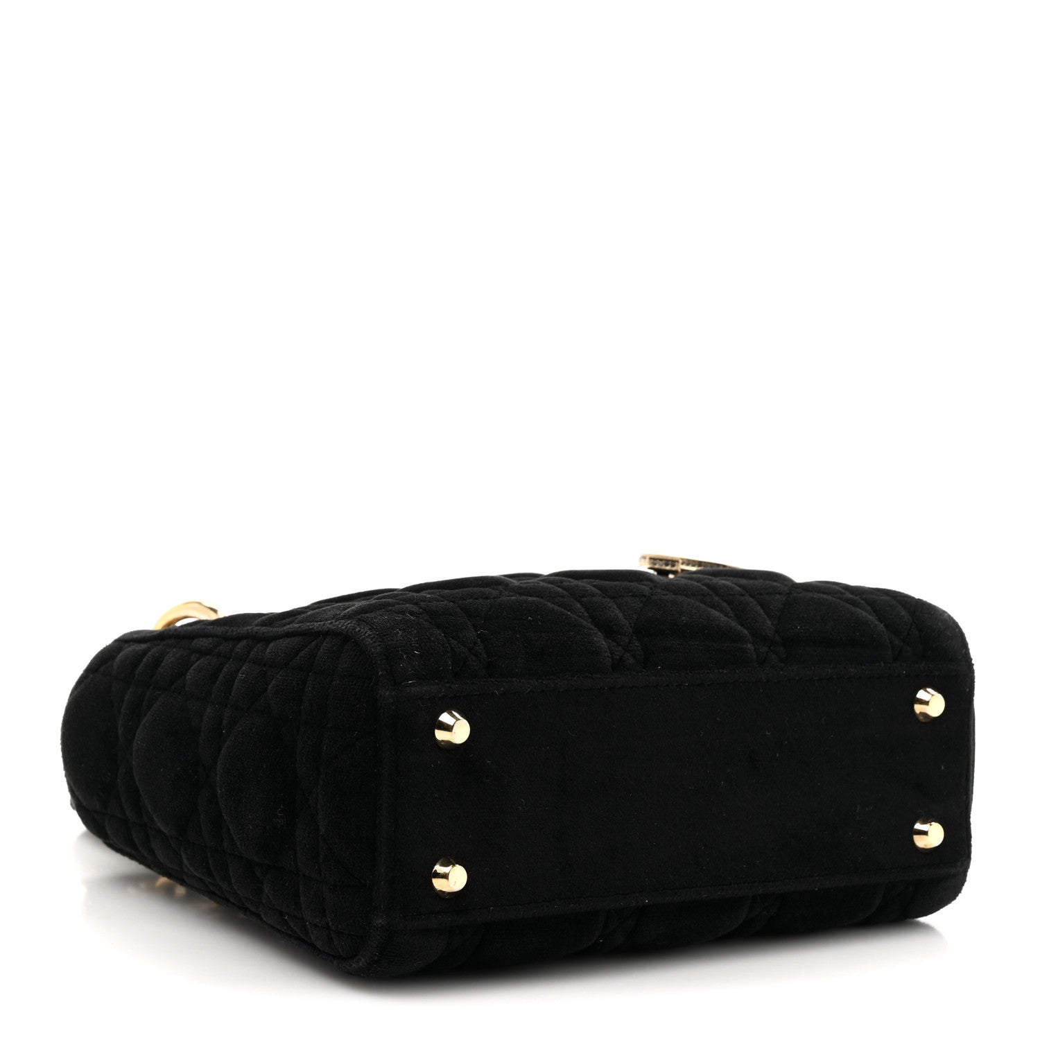 Christian Dior Velvet Mini Lady Dior Black 4 of 10