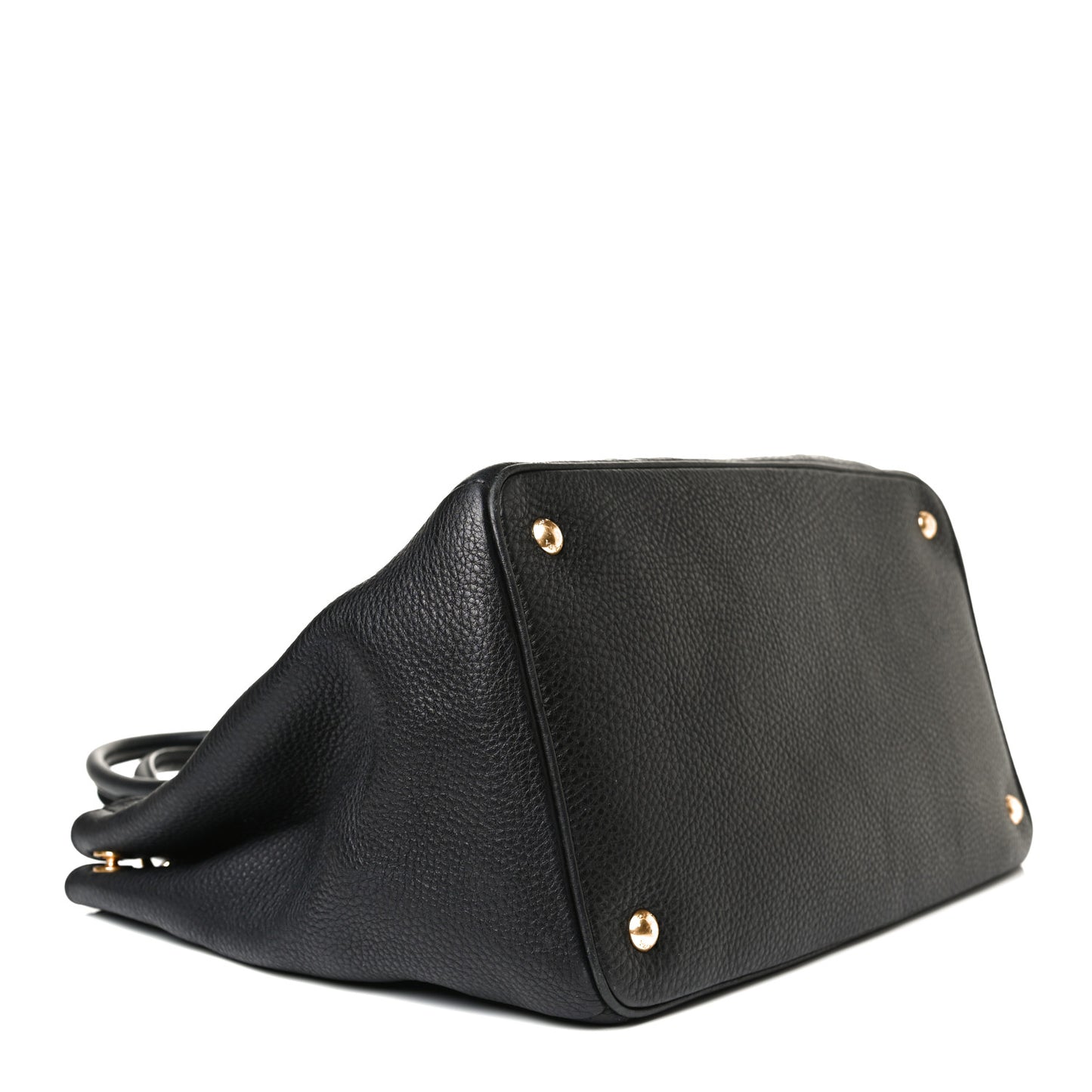Vitello Daino Shopping Tote Black