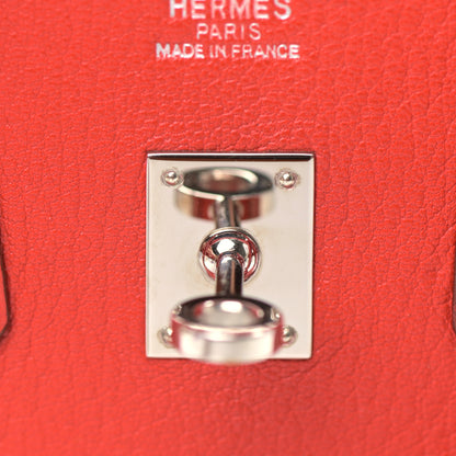 Hermes Chevre Mysore Birkin 25 Rouge Vif 23 of 42