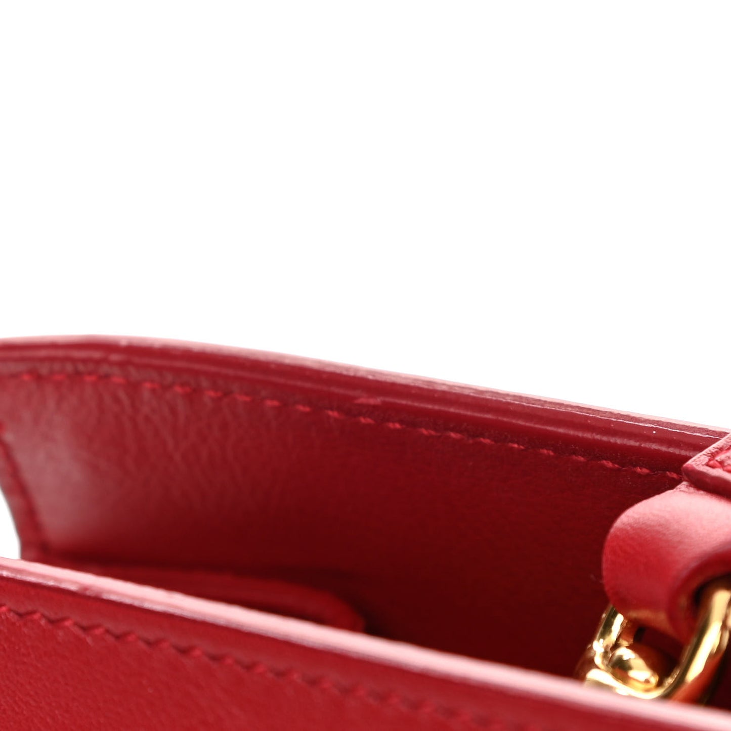 Calfskin Small Sac De Jour Lipstick Red