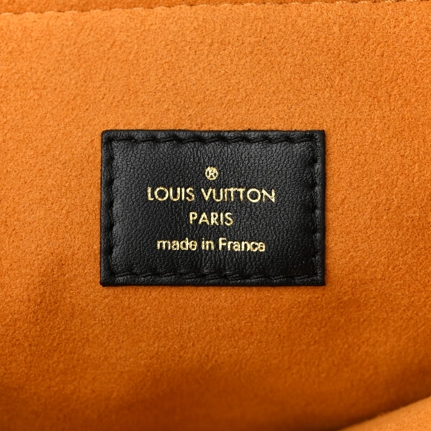 Lambskin Embossed Monogram Coussin MM Black