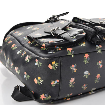 Saint Laurent Calfskin Prairie Flower Printed Festival Backpack Multicolor 11 of 15